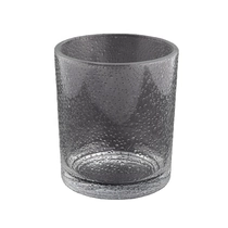 China 400ML Popular clear cylinder wholesale glass candle holder for home decoration manufacturer