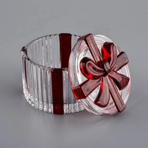 China bowknot design luxury candle vessels with lids manufacturer