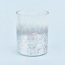 China Matte silver decorative glass candle holders wedding centerpieces wholesales manufacturer