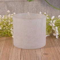China Matte candle holder glass candle jar wholesales manufacturer
