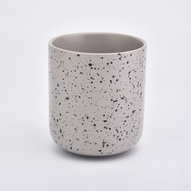 China Luxury soil color ceramic candle holder manufacturer