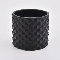 China Matte black glass candle jar home decorations candle vessel wholesale manufacturer