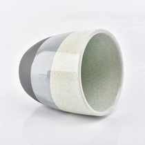 China Antique candle container ceramic glazed candle jars wholesales manufacturer