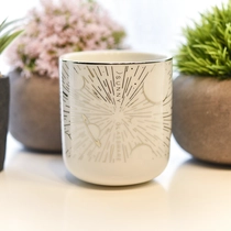 China Sunny glassware design engraving candle votive holder ceramic candle jar home decoration wholesales manufacturer