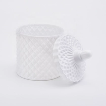 China Vintage white candle bottle votive glass candle jars supplier manufacturer