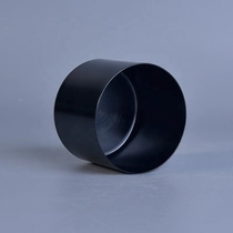 China Black candle holder metal candle vessel home decor manufacturer
