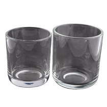 China 550ML Popular clear cylinder wholesale glass candle holder for home decoration manufacturer