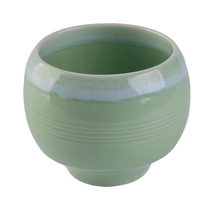 China 10oz Sunny custom decorative round luxury ceramic jar for candle manufacturer