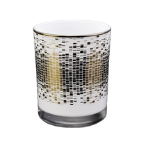 China Wholesales 12 oz white empty custom candle glass jars manufacturer