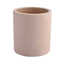 China pretty concrete candle jars wholesale candle containers concrete candle jar matte manufacturer