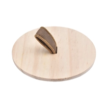 China Custom round wooden lid for candle holders wholesale manufacturer