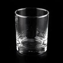 China decorative glass candle jar with lid for candle making manufacturer