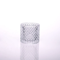 China Suppliers luxury large customized glass candle holders manufacturer