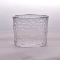 China Clear laser engraving candle jars votive glass candle container scented wedding decor wholesale manufacturer