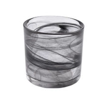 China crystal bathroom fragrances candle holders luxury black glass jars candles empty candle jar glass manufacturer