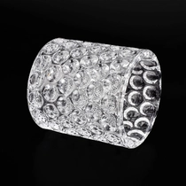 China Luxury high bright glass candle jars clear glass candle holders manufacturer