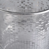 China Popular exquisite craftsmanship silver empty decorative candles glass jar with logo printing manufacturer