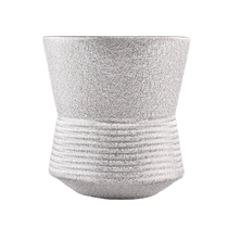 China Glazing Ceramic Candle Holders with Natural Bottom manufacturer