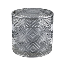 China In bulk empty glass jar for candle and lid manufacturer