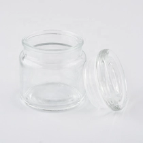 China 3oz small glass empty candle jars with lid manufacturer