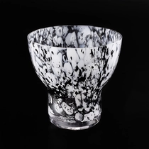 China Decorative candle container colorful case glass candle jar manufacturer