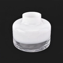 China Fragrance mable round ceramic reed aroma diffuser flower bottle Aromatherapy living room decor wholesale manufacturer