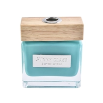 China Sunny scented Luxury essential oil reed glass diffuser bottles with wood lid manufacturer