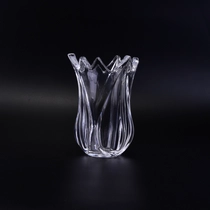 China Crystal Flower Votive Glass Candle Holder manufacturer
