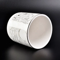 China 10oz 12oz 14oz Supplier custom white luxury  ceramic candle holders manufacturer