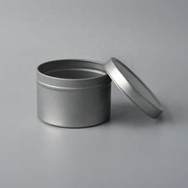 China Suppliers silver metal candle jar with lid wedding decoration manufacturer