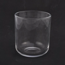 China decorative luxury glass jar candle container with lid and boxes manufacturer
