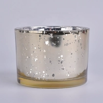 China Wholesale 12oz luxury mercury glass candle vessels and wood lid manufacturer