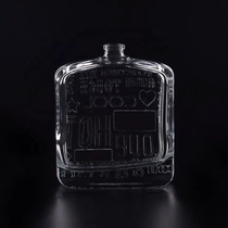 China Clear eco-friendly custom logo glass container double wall oil perfume bottle factory manufacturer