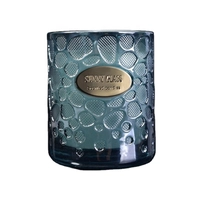 China New design luxury tea light blue glass candle jars in bulk 8oz manufacturer