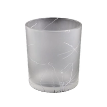 China Luxury spraying electroplate glass candle holder manufacturer