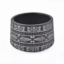 China Customized Home Decorative 900ml Empty large size Ceramic Candle Holder manufacturer