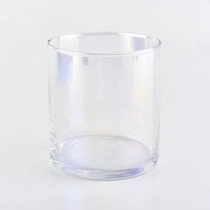 China Transparent customized candle vessel glass candle jar wedding decoration in bulk manufacturer