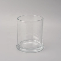 China Transparent glass candle holders home decor manufacturer