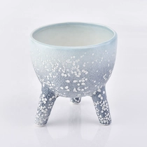 China Popular glazed candle holder ceramic candle container wedding centerpieces manufacturer