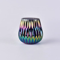 China Gradient tumbler candle vessel votive glass candles jars scented wedding decor wholesales manufacturer