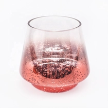 China Antique red mercury votive jars glass candle holders home decor wholesale manufacturer