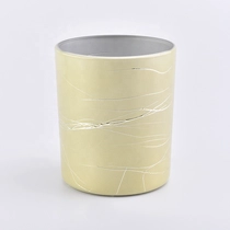 China Luxury  matte candle holder glass candle jars wedding centerpieces wholesales manufacturer