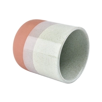 China Cylinder matte candle container ceramic handmade candle jars home decorative manufacturer