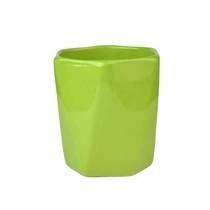 China Classic fancy empty GEO vessels ceramic container candle jar manufacturer