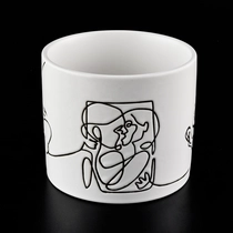China Hot custom logo matte white home decoration ceramic jars manufacturer