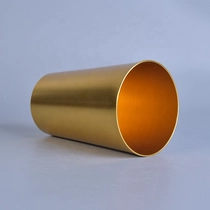 China Customized candle gold holder metal pillar candle jar home decor wholesales manufacturer