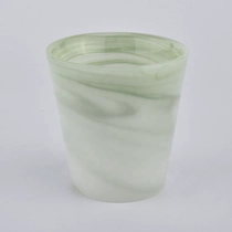 China green material melted candle jars empty candle jar with luxury box decorative candle holder manufacturer