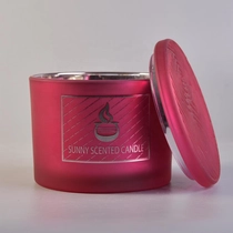 China Sunny new design custom candle scented glass jar luxury with lids manufacturer