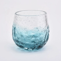 China Elegant clear church candle holder tea light glass candles jars scented party decor wholesales manufacturer