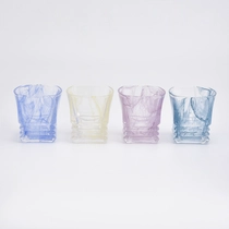 China Empty custom glass container for candle manufacturer